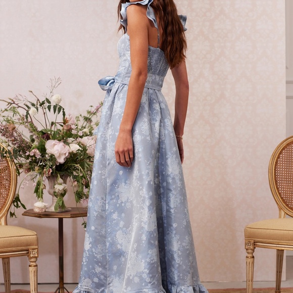 The Veronica Dress in Denim Blue Windsor - Picture 6 of 6